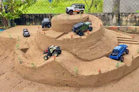 RC Cars Extreme Hill Climb Challenge | Who Can Reach the Top?⛰️Rc Defender Jeep Bronco Hilux …