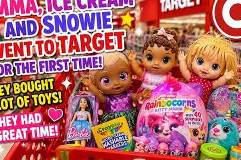Emma, Ice Cream &amp; Snowie FIRST-EVER Target Toy Shopping Spree!