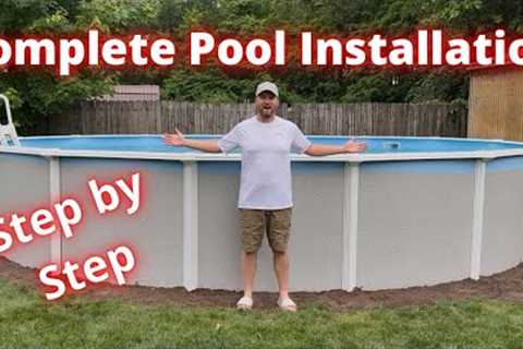 How to install an above ground pool. Complete setup.