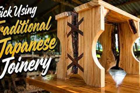 Amazing Woodworking Trick Using Traditional Japanese Joinery