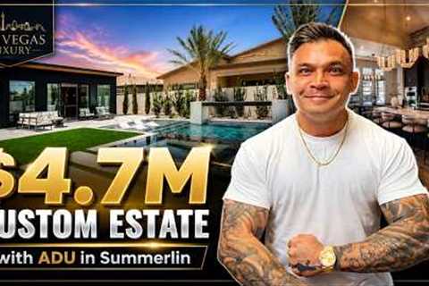 Inside a $4.7M Custom Summerlin Estate With Its Own ADU