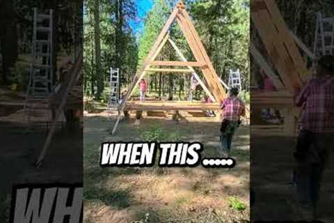 Off-Grid A-frame Cabin Build #diy #offgridcabinbuild #aframe #offgridcabin