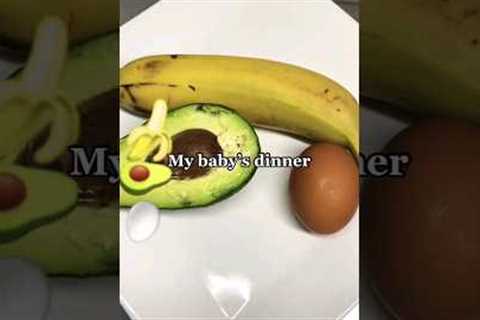 Healthy Dinner For Babies! Avocado Puree! #healthyfood #baby #avocado