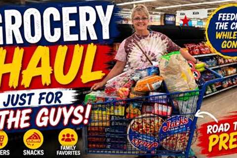   Huge Grocery Haul for THE GUYS: What I Bought Before Leaving them Home Alone!
