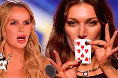 5 Awesome Magic Card Tricks on Got Talent!