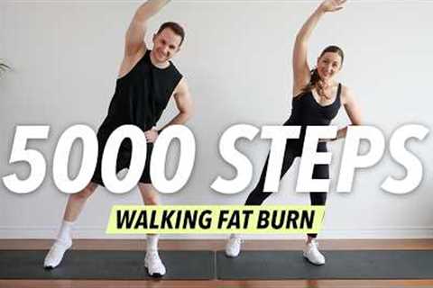 5000 Steps Cardio HIIT Workout – 30 Min Fat Burn at Home (No Equipment)