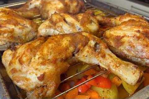 One Pan Baked Chicken with Potatoes & Vegetables | Easy Dinner