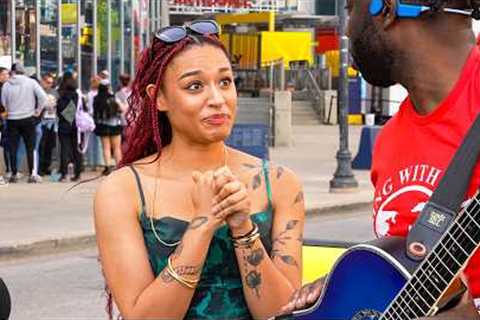 Shy Girl is TERRIFIED to Sing on the Street (UNTIL NOW)