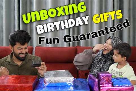 My Wife Unboxing my Birthday gifts | Turned soo funny 😂 | Best gifts 😍 Shadhik Azeez
