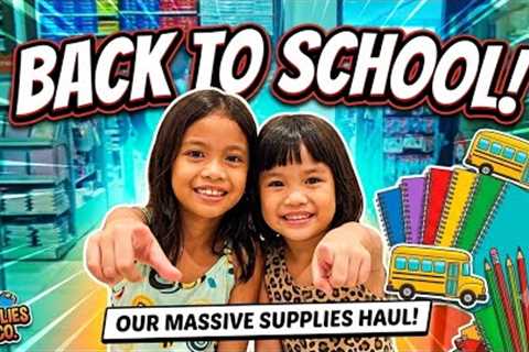 ​School supplies shopping checklist: Check! ✅ Ready at excited na sina Powee &amp; Cai pumasok!