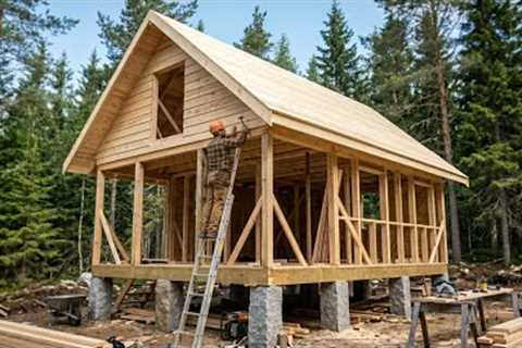 Building My Dream Off-Grid Cabin Alone | Complete Start to Finish Build @WildGnomos 