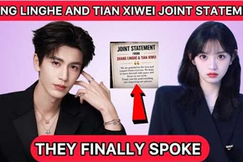Zhang linghe and Tian xiwei joint statement regarding their secret marriage rumors #zhanglinghe 