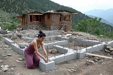 Woman Builds Off-Grid Villa in the Mountains in 210 Days | Start to Finish by @WildNovels