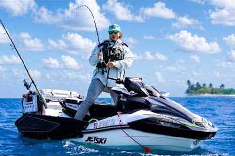 48 Hrs Deep Sea Fishing for Giants on a JET SKI.. (Catch Clean Cook)