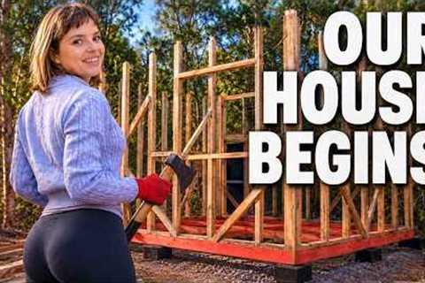EP 8: WE BUILT OUR HOUSE FOUNDATION BY OURSELVES