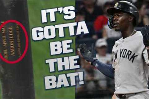 Jazz Chisholm Jr. LAUNCHES a go-ahead home run for the Yankees! 😮‍💨 (With Aaron Judge's bat! 😅)
