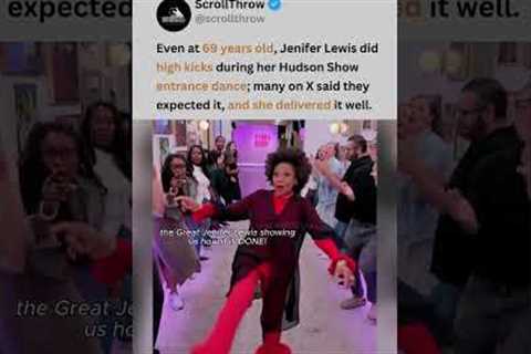 Jenifer Lewis high kick at 69 on The Hudson Show is sending me! 😭🔥 #jeniferlewis