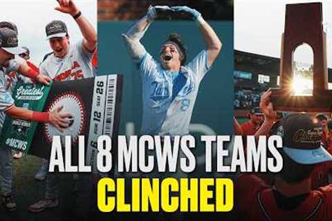 Every 2026 MCWS team's winning moment from baseball super regionals