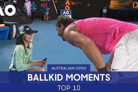 Top 10 Ballkid Moments Ever! | Australian Open
