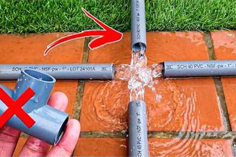 Why Didn’t I Know This Before 50? Genius Water Pipe Splitter Trick!