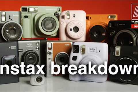 Instax Camera Breakdown - Comparing EVERY FujiFilm Instax model, which is right for you? And me?
