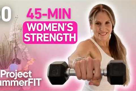 🔥 Full Body Strength Workout for Women 50+ | Build Muscle &amp; Burn Fat With Dumbbells at Home |..
