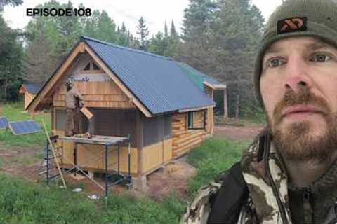 Cedar Shingles, Tractor Barn, Driveway |EP108| Log Cabin Build on Off-Grid Homestead