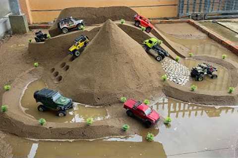 RC Off Road Cars Battle Through Extreme Mountain & Water Obstacles! 🚙💦🏔️