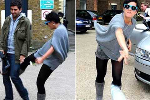 Celebrities fighting with paparazzi