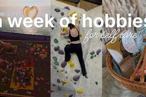 a week of hobbies as a girl prioritizing self care and trying new things to reduce burnout 🫧
