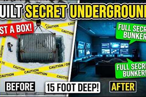 Building a Hidden DIY Underground Survival Shelter (Step-by-Step) 🚨