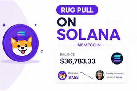 Rug Pull Solana : How to Launch a Meme Coin - Full Guide on SOL