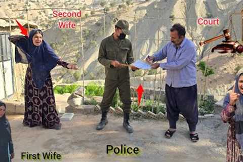 Shock to the evil second wife:Police presence and confirmation of filing divorce petition by husband