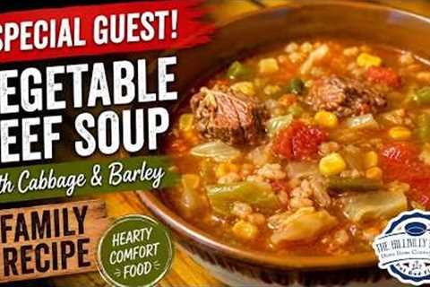 Old Family Veggie Beef Soup Recipe You're Gonna Love - The Hillbilly Kitchen #cooking #friends #fun