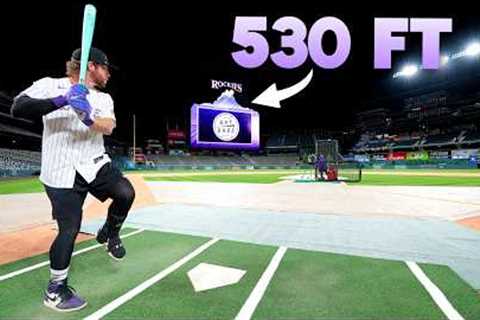 I Tried to Hit the Longest Home Run in MLB History...