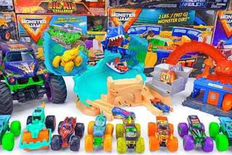 Monster Jam Collection Unboxing Review | Monster Jam T-Rex Volcano Arena
