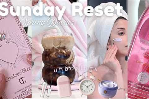 Pinterest inspired 🌷Sunday Reset🌷Cleaning 🧹| unboxings 📦| Cozy Dinner🍝 | Skincare🫧 *ASMR*