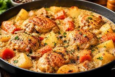 This Creamy Chicken Recipe Is So Delicious, My Family Asks for It Every Week! 😍🍗