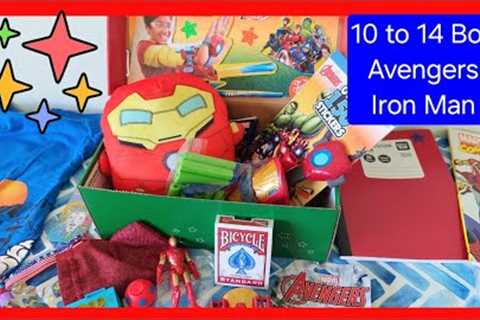 Operation Christmas Child - 10 to 14 Boy Avengers/Iron Man Unboxing!