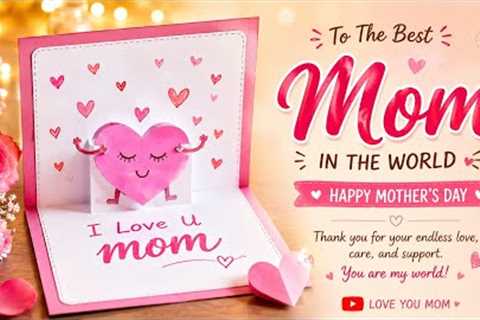 Cute Mother's Day DIY Gift Easy Last Minute Gift Idea 🌸 | Super Easy Pop-up Card