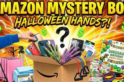 Amazon Mystery Box Unboxing: Phone Cases, Art Easels &amp; Halloween Finds
