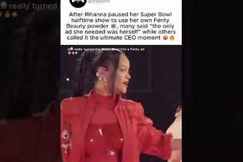 Rihanna forgetting she’s the Super Bowl performer and fixing her 😭😂 #Rihanna