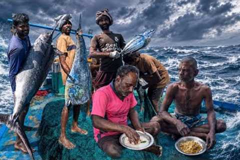 Amazing 🤩Catch in Rough Ocean | The Seventh Day We Are Stay in the Deep Sea Tuna Fishing 🐟