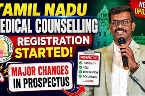 🔴Tamil Nadu Medical Counselling Registration Started - Major Changes in Prospectus | Mizpah Academy