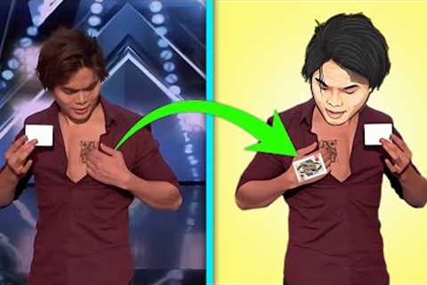Shin Lim AGT Auditions Amazing Card Trick Secret Revealed | ACE