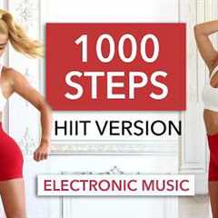 1000 STEPS HIIT - max. calories burned in 10min - zone 4-5 cardio