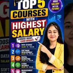Top 5 Highest Salary Courses in 2026 💰 Best Career Options After 12th