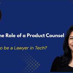 What Does a Product Counsel Actually Do? | Legal Careers in Tech Explained