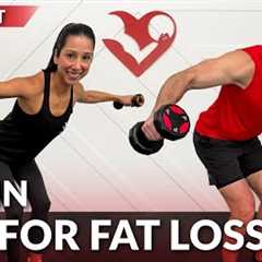 30 Minute HIIT Workout for Fat Loss with Weights & No Jumping - Full Body Dumbbell Workout at..