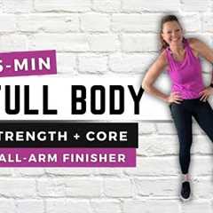🔥 35-MIN Full Body Dumbbell Workout + ALL ARM FINISHER | Strength & Tone at Home